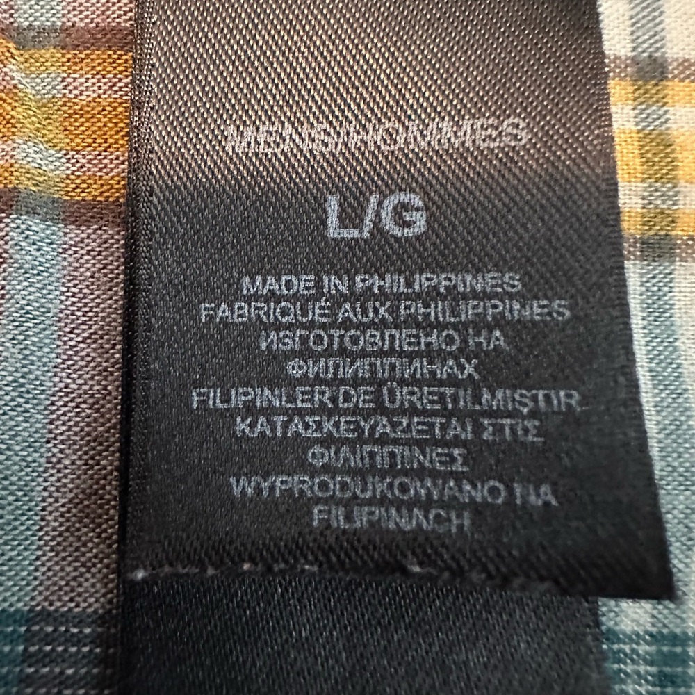 The North Face Men’s plaid shirt size Large - Picture 2 of 4